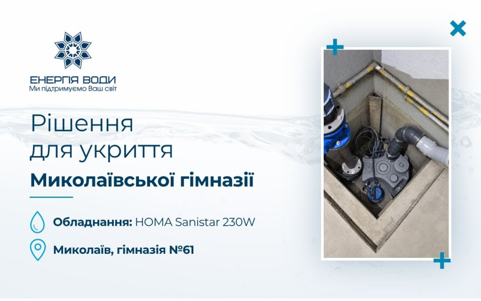 Решение для укрытия Николаевской гимназии № 61